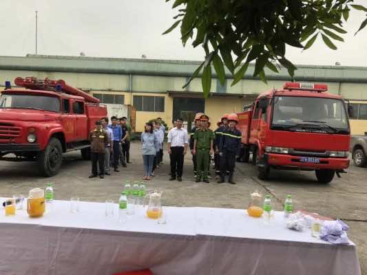 Nafoods tổ chức diễn tập phòng cháy chữa cháy tại nhà máy Naprod