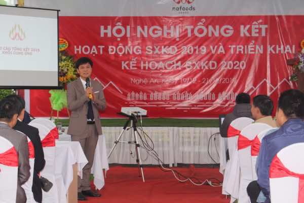 Tổng giám đốc phát biểu tại Lễ tổng kết hoạt động năm 2019 và triển khai kế hoạch sản xuất kinh doanh 2020