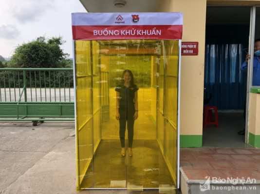 Hình ảnh buồng khử khuẩn do Naprod sáng chế