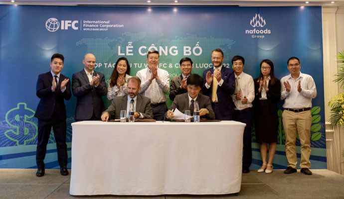 Lễ công bố hợp tác đầu tư giữa IFC và Nafoods năm 2019