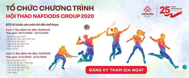 Nafoods Group tổ chức hội thao hướng tới kỷ niệm 25 năm thành lập