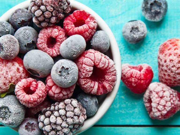 IQF frozen products keep the shape of the food