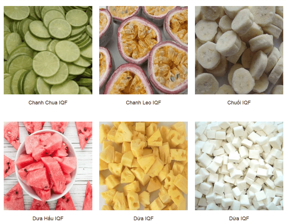 IQF frozen product by Nafoods