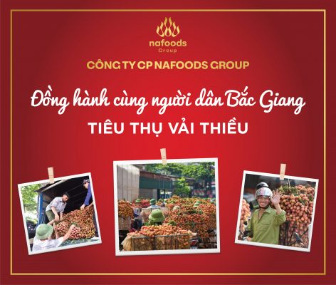Nafoods cam kết đồng hành cùng bà con nông dân đến cuối vụ vải 2021,