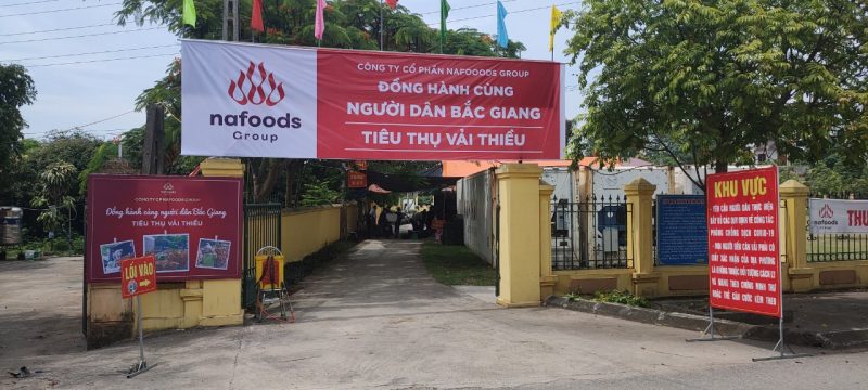 Nafoods cam kết đồng hành cùng bà con nông dân đến cuối vụ vải 2021;