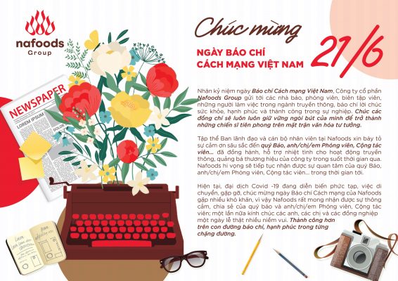 THƯ CHÚC MỪNG KỶ NIỆM 96 NĂM NGÀY BÁO CHÍ CÁCH MẠNG VIỆT NAM (21/6/1925 -21/6/2021)