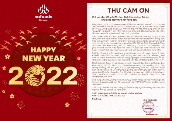 Thư cảm ơn Khách hàng, Đối tác, Nhà cung cấp, Bà con nông dân;