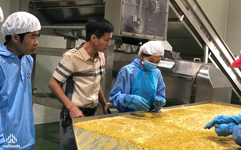 Operation of juice manufacturing line