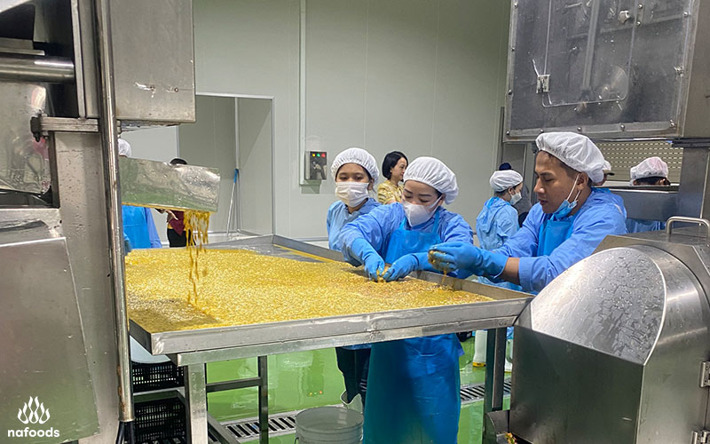 Operation of juice manufacturing line