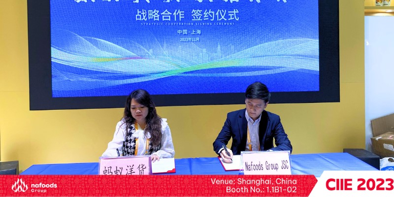 nafoods group ky ket hop tac voi ant foreign goods tai ciie 2023