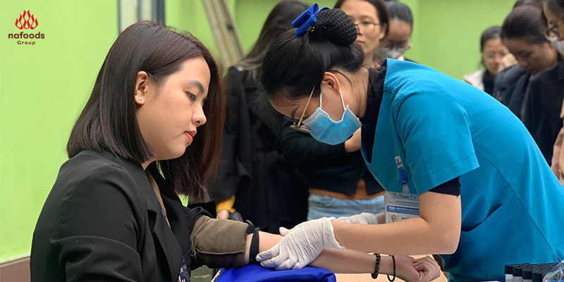 hoạt động kiểm tra sức khỏe định kỳ cho CBCNV-NLĐ Nafoods group