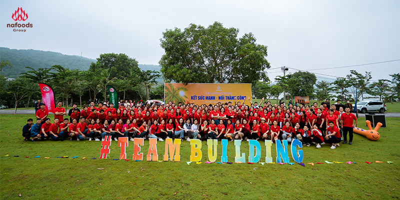 hoạt động teambuilding hàng năm được nafoods group tổ chức cho tập thể CBCNV