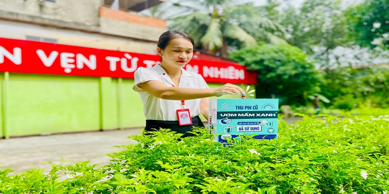 CBCNV công ty hưởng ứng chiến dịch :"Thu gom pin cũ vì tương lai xanh" năm 2024;