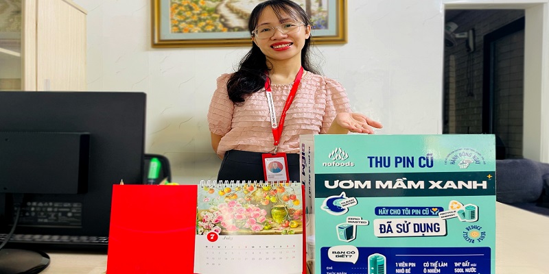 CBCNV công ty hưởng ứng chiến dịch :"Thu gom pin cũ vì tương lai xanh" năm 2024;