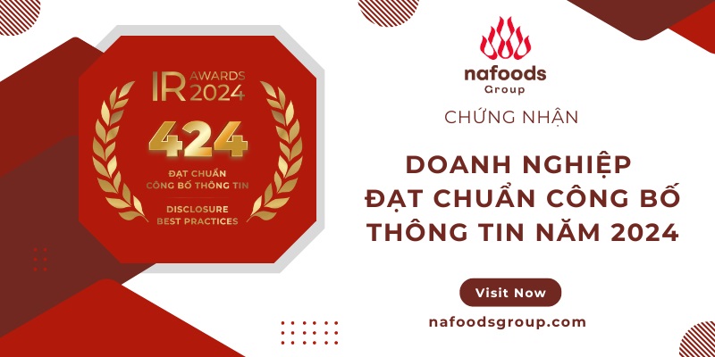 nafoods group doanh nghiệp đạt chuẩn công bố thông tin 2024