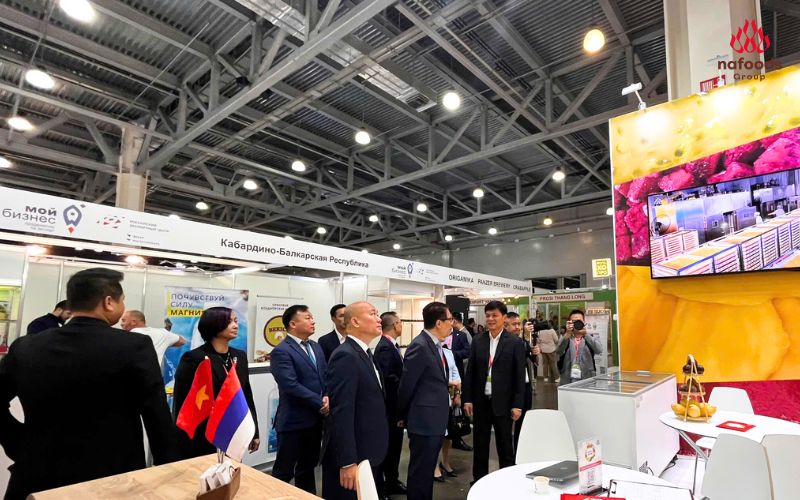 Nafoods đón tiếp khách tham quan tại hội chợ worldfood moscow 2024