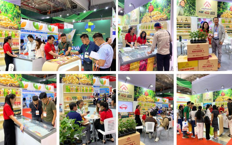 gian hàng nafoods thu hút sự quan tâm của khách hàng