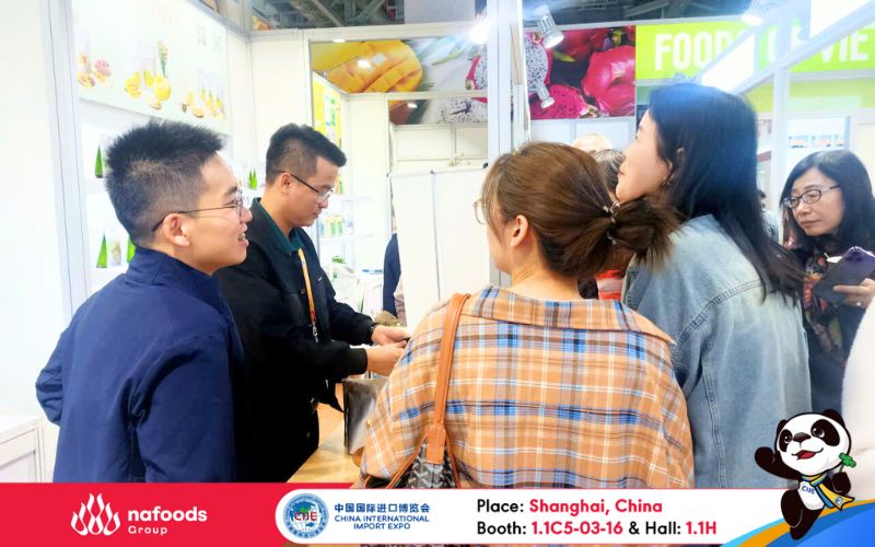 nafoods đón tiếp đối tác khách hàng tại ciie 2024