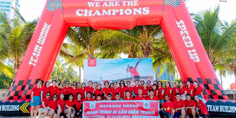 Chương trình teambuilding của tập đoàn Nafoods Group được tổ chức thường niên nhằm chăm lo đời sống tinh thần cho CBNCV;
