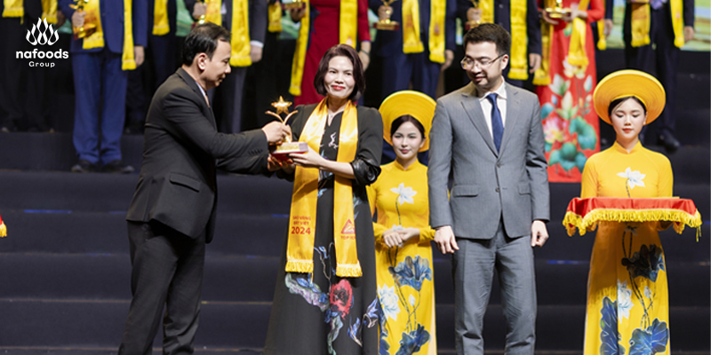 nafoods vinh danh top 100 sao vàng đất việt 2024