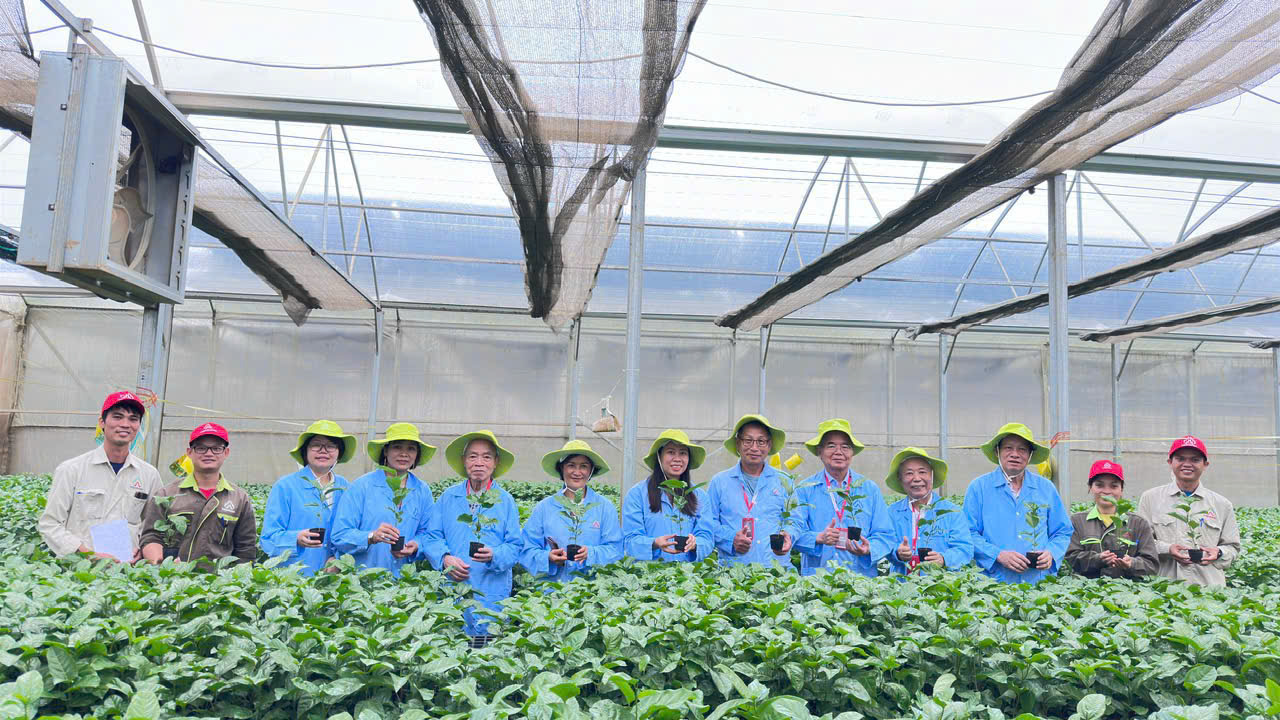 khu vườn ươm cây giống chanh leo nafoods