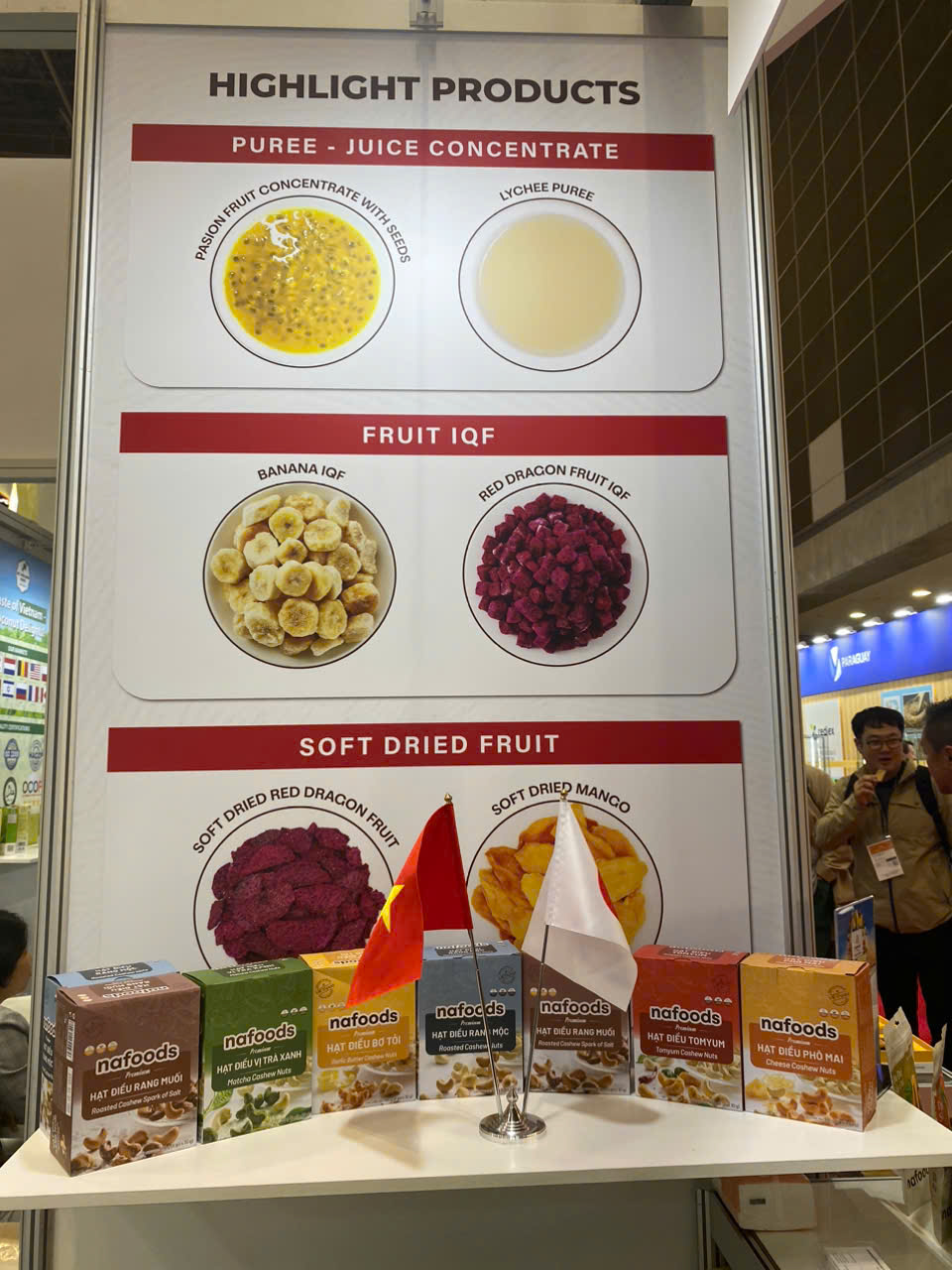 nafoods products displayed at foodex japan 2025