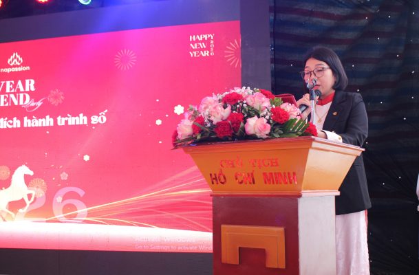 Bà Nguyễn Phương Hồng – Giám đốc Công ty CP Chanh leo Nafoods phát biểu về định hướng chiến lược năm 2026 của công ty